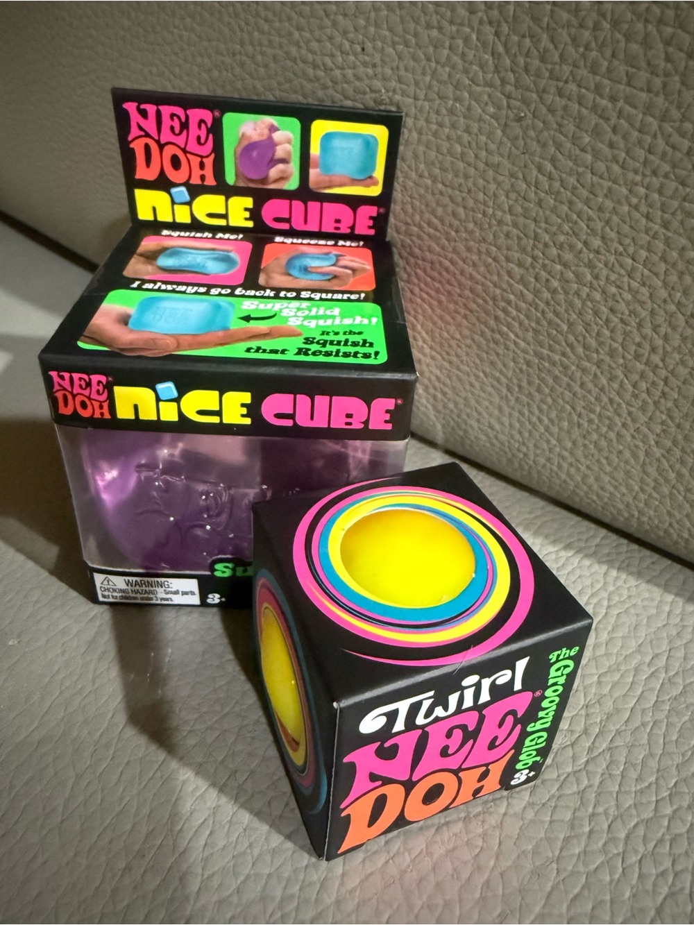 New! Needoh Twirl & NeeDoh Nice Cube